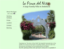 Tablet Screenshot of fincanino.com